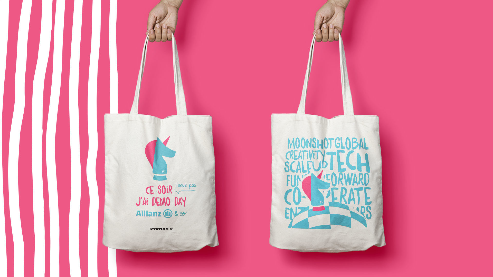 Tote bag Allianz and Co - Chloe Bis - Graphiste Webdesigner