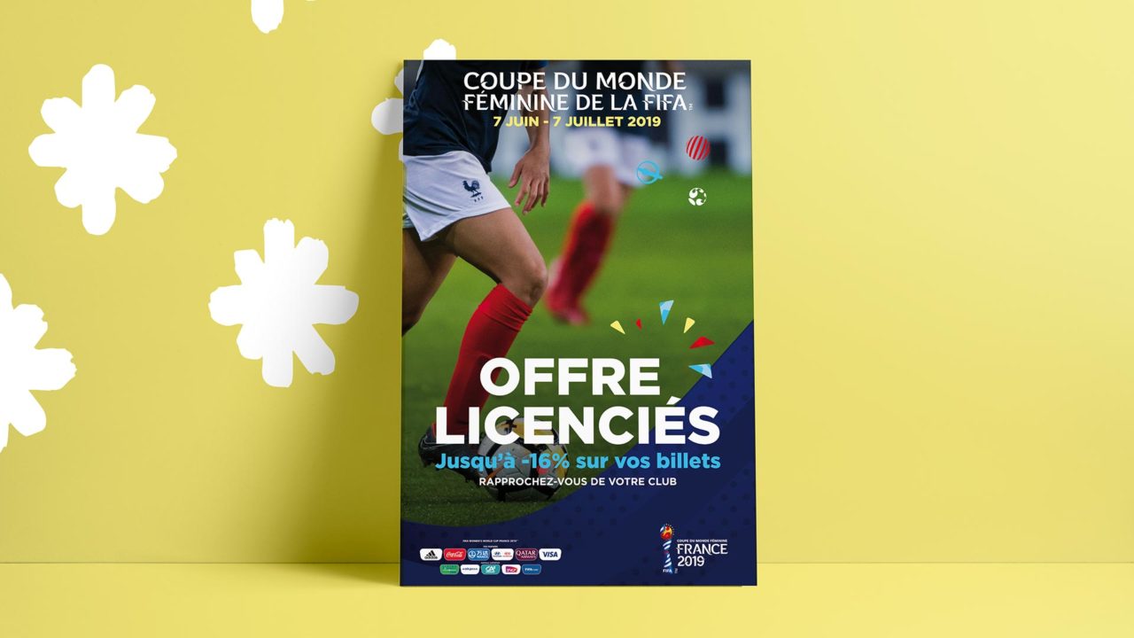 Affiche Coupe du Monde Feminine de Football 2019 - Chloe Bis - Graphiste Webdesigner