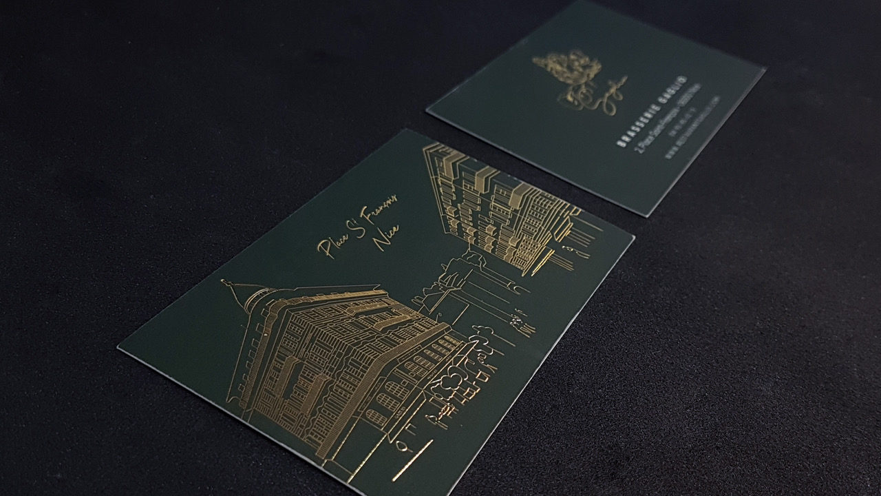 Carte de visite restaurant gaglio - Chloe Bis - Graphiste Webdesigner