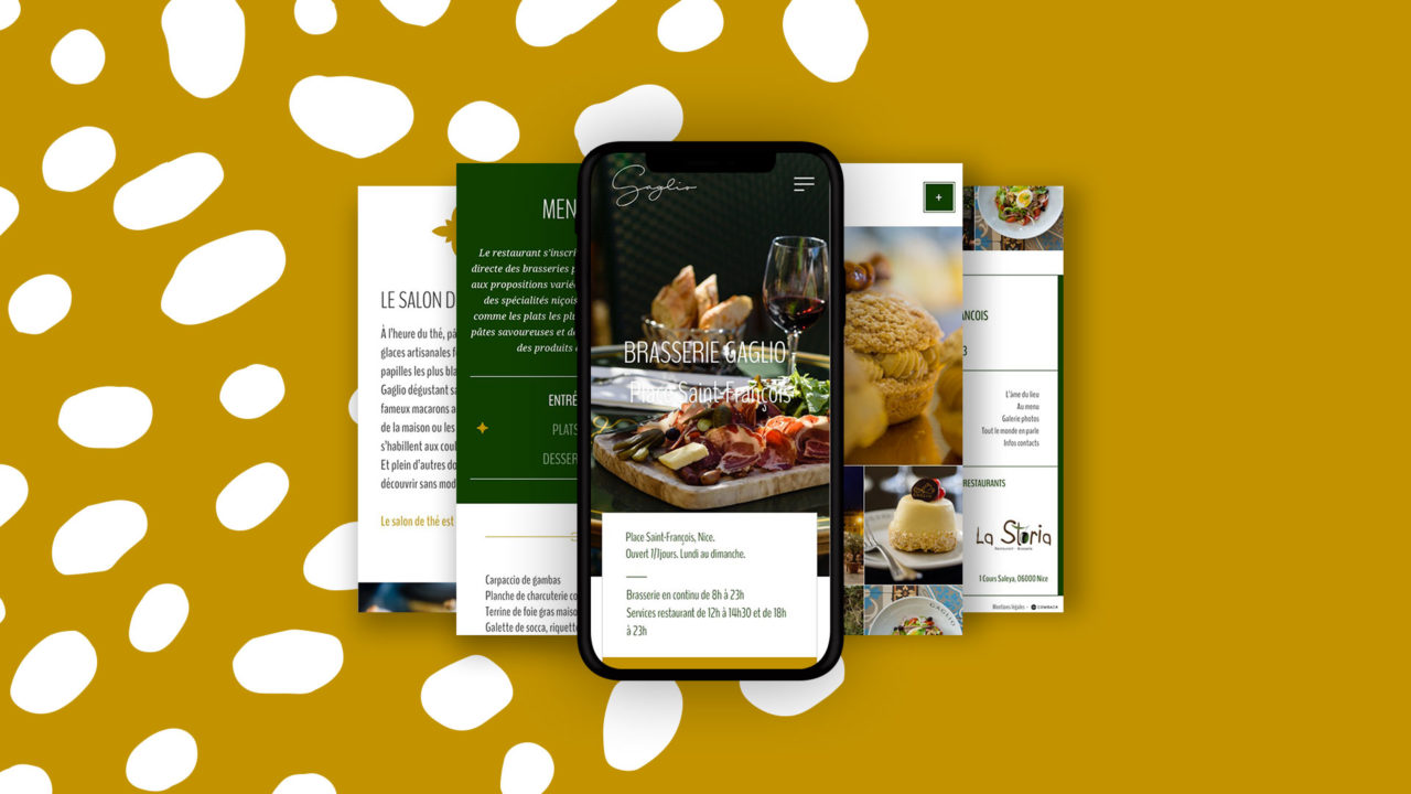 Site internet responsive Gaglio restaurant - Chloe Bis - Graphiste Webdesigner