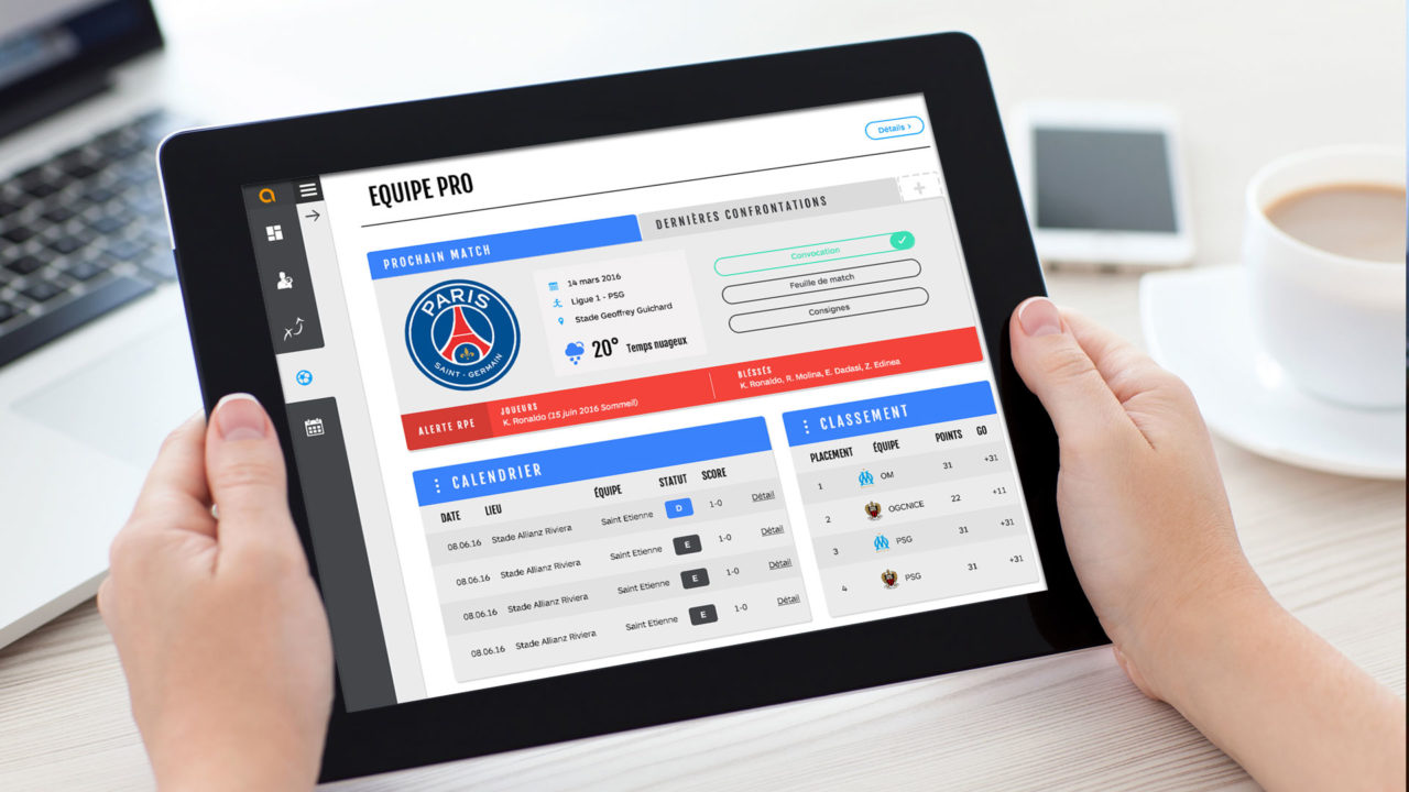 Application MyCoach Football - Chloé Bistuer - Graphiste UX/UI Designer